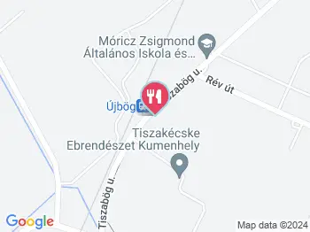 Bögi Csárda Tiszabög a térképen