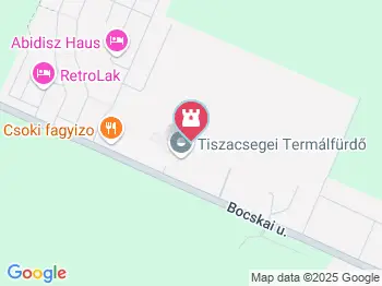 Tiszacsegei Termálstrand Tiszacsege a térképen