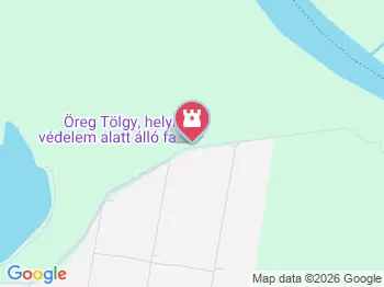 Öreg Tölgy Tiszadada a térképen
