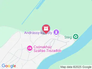 Andrássy-kastély Tiszadob a térképen
