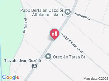 Liliána Cukrászda Tiszaföldvár a térképen