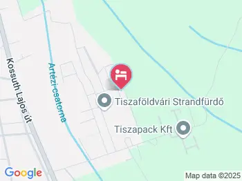 Zsombékos Pihenő Tiszaföldvár a térképen