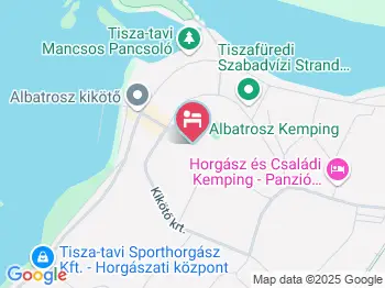 Albatrosz Kemping Tiszafüred a térképen