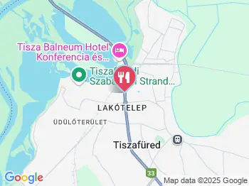 Balneum Hotel - Platán étterem Tiszafüred a térképen