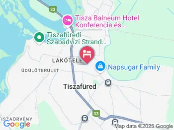 Berczi Apartmanházak Tiszafüred a térképen