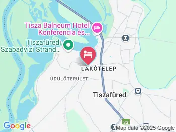 Bugán Vendégház Tiszafüred a térképen