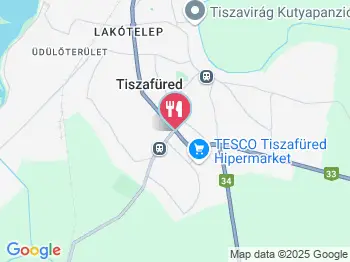 Gémes Étterem Tiszafüred a térképen