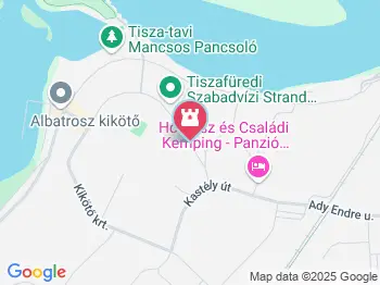 HÓD vízitúra Tiszafüred a térképen