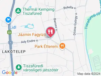 Jázmin Fagyizó Tiszafüred a térképen