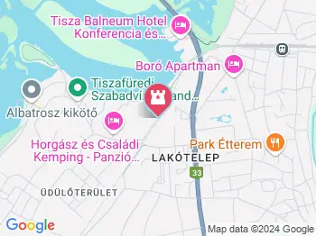 Kalandsziget Tiszafüred Tiszafüred a térképen