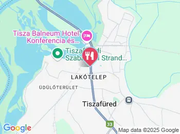 Molnár Vendéglő Tiszafüred a térképen