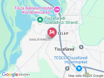 Nádas Panzió Tiszafüred a térképen
