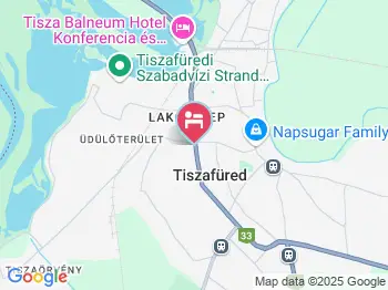 Napház Panzió Tiszafüred a térképen