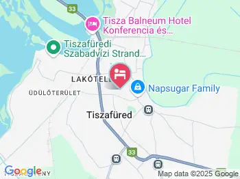 Németh Apartman Tiszafüred a térképen