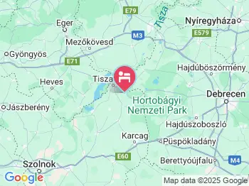 Patkós Csárda és Motel Tiszafüred a térképen