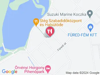 Stég Halsütöde Tiszafüred a térképen