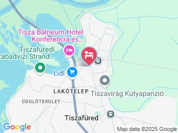 Strand Apartman Tiszafüred a térképen