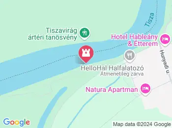 Szabics kikötő és Szabadidőpart Tiszafüred a térképen