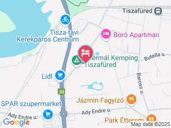 Thermal Camping Tiszafüred a térképen