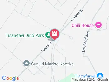 Tisza-tavi Dinó Park Tiszafüred a térképen
