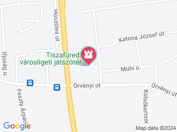 Tiszafüred Városligeti játszótér Tiszafüred a térképen