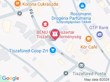 Tiszafüredi Nagyboldogasszony templom Tiszafüred a térképen