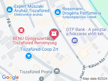 Tiszafüredi szökőkút Tiszafüred a térképen