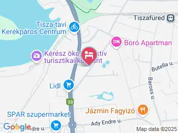 Tiszavirág Vendégház & Apartmanházak Tiszafüred a térképen
