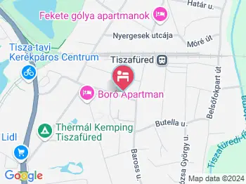 Villa Lenka Tiszafüred a térképen