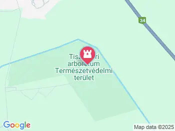 Tiszaigari Arborétum Tiszaigar a térképen