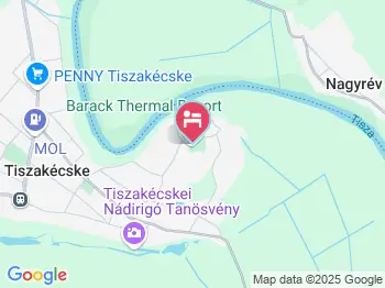 Barack Thermal Apartmanok Tiszakécske a térképen