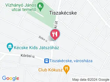 Félegyházi Pékség 18. sz. mintaboltja Tiszakécske a térképen