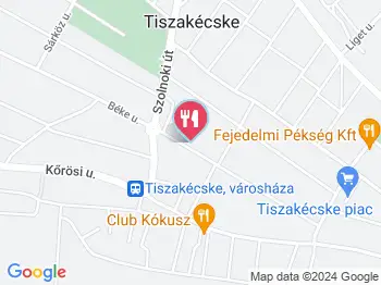 Zacc Kávézó Tiszakécske a térképen
