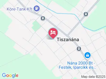 Laura Vendégház Tiszanána a térképen