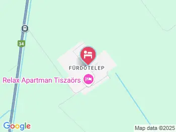 Csillag Panzió Tiszaörs a térképen