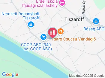 Retro Csucsu Vendéglő Tiszaroff a térképen