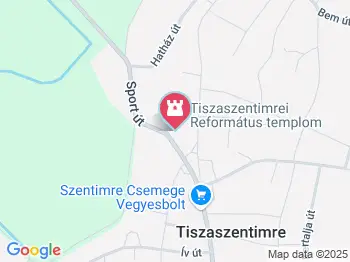 Egyházi pecsétes téglák múzeuma Tiszaszentimre a térképen