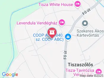 Százéves víztorony & tájház Tiszaszőlős a térképen