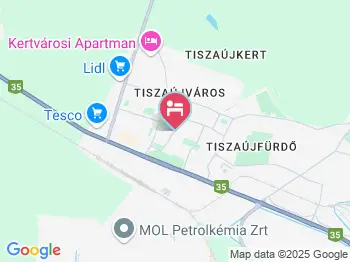 Cívis Hotel Phőnix Tiszaújváros a térképen