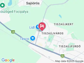 Szalay Panzió Tiszaújváros a térképen