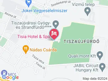 Tisia Hotel & Spa Tiszaújváros a térképen