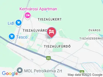 Tisza Apartman Tiszaújváros a térképen