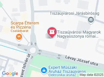 Tiszaújvárosi Magyarok Nagyasszonya római katolikus templom Tiszaújváros a térképen