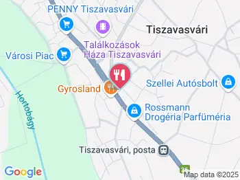 Görömbei Cukrászda Tiszavasvári a térképen