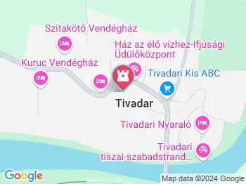 Fa harangtorony Tivadar a térképen