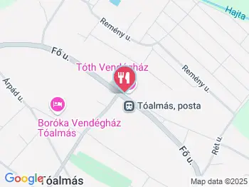 Szent András Vendéglő Tóalmás a térképen