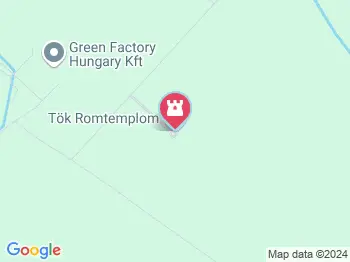 Töki templomrom Tök a térképen