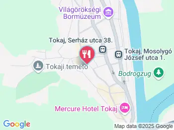 Bacchus Étterem Tokaj a térképen