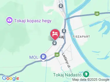 Borgaléria Panzió Tokaj a térképen