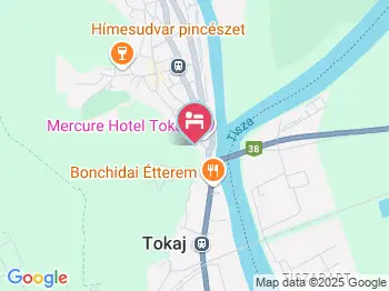 Borudvar Apartman Tokaj a térképen